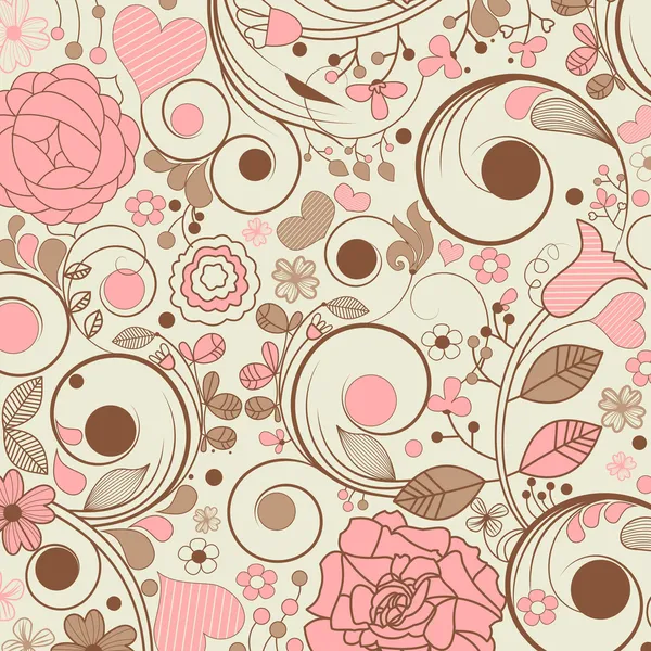 fondo floral Vintage — Vector stock © Danussa #5769787
