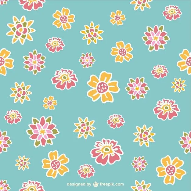 Fondo de flores retro | Descargar Vectores gratis Fondo de flores retro | Descargar Vectores gratis