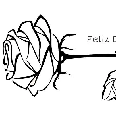 Una rosa para pintar y regalar el Día del Libro | Edukame Una rosa para pintar y regalar el Día del Libro | Edukame