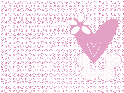 Fondos y Postales: Tarjeta invitación infantil corazones Fondos y Postales: Tarjeta invitación infantil corazones