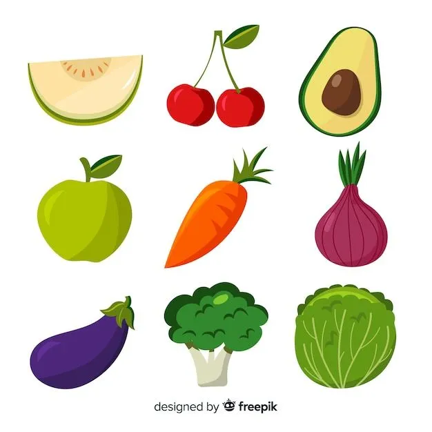 Fondo de frutas y verduras en diseño plano | Vector Gratis Fondo de frutas y verduras en diseño plano | Vector Gratis