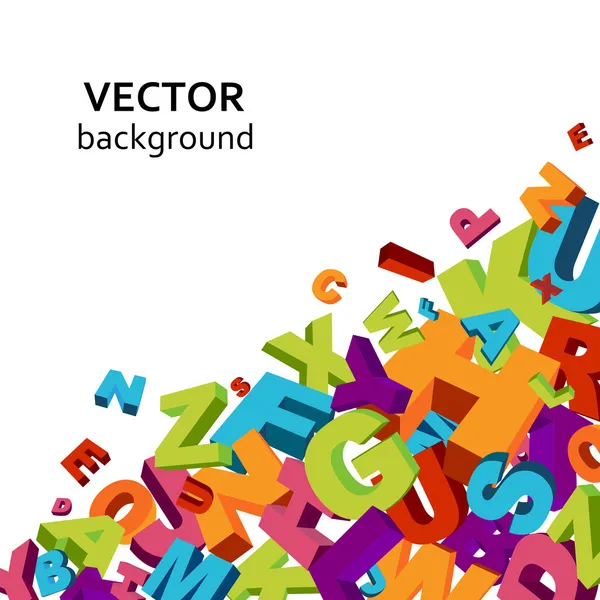 Fondo Letras — Vector stock © zphoto #4159587 Fondo Letras — Vector stock © zphoto #4159587