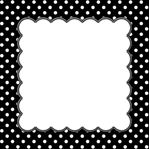 Fondo de lunares blanco y negro con bordados — Foto stock © karenr ... Fondo de lunares blanco y negro con bordados — Foto stock © karenr ...