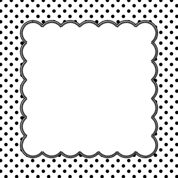 Fondo de lunares blanco y negro con bordados — Foto stock © karenr ... Fondo de lunares blanco y negro con bordados — Foto stock © karenr ...