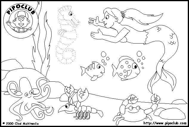 Dibujo de fondo de mar - Imagui