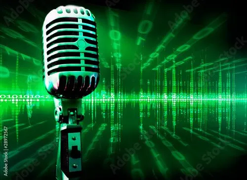 fondo musical tecnologico con microfono y lenguaje binario © carlos ... fondo musical tecnologico con microfono y lenguaje binario © carlos ...