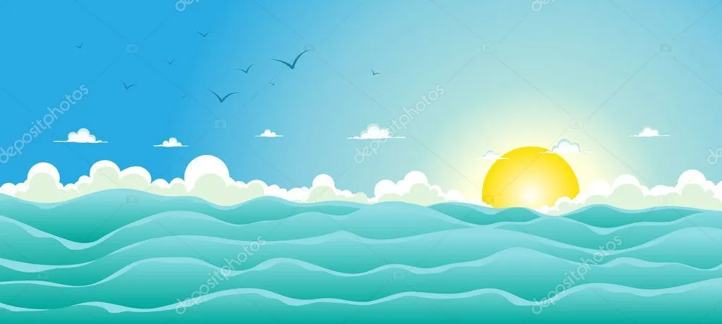 Fondo del océano de verano — Vector stock © benchyb #8998660 Fondo del océano de verano — Vector stock © benchyb #8998660