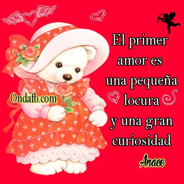 Fondo de una osita hermosa con frase de amor | Imágenes para Facebook Fondo de una osita hermosa con frase de amor | Imágenes para Facebook