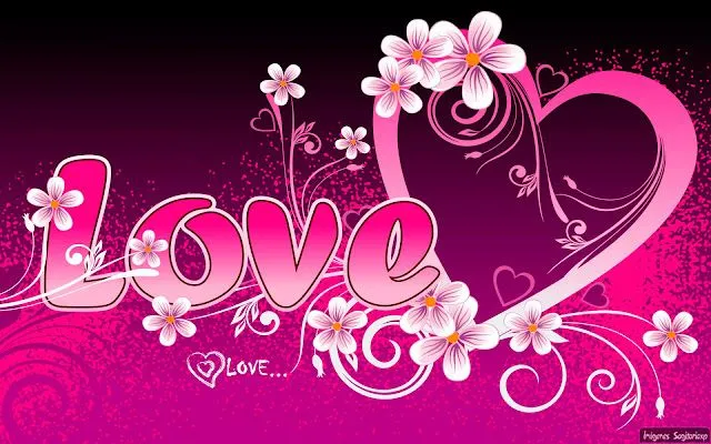 Fondo de pantalla corazones 3D - Imagui