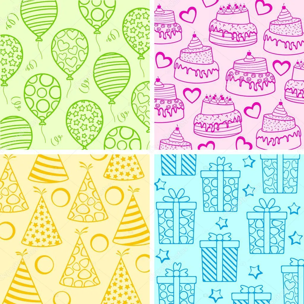 Fondo de pantalla de cumpleaños — Vector stock © stockshoppe # Fondo de pantalla de cumpleaños — Vector stock © stockshoppe #