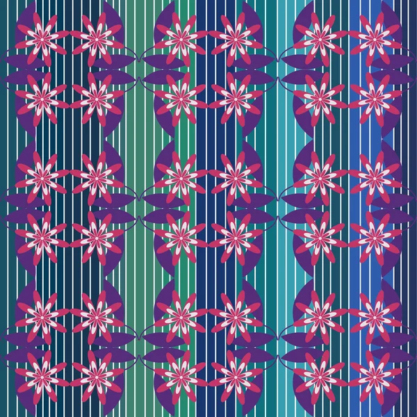 Fondo de pantalla de flores vintage patrón — Vector stock ...