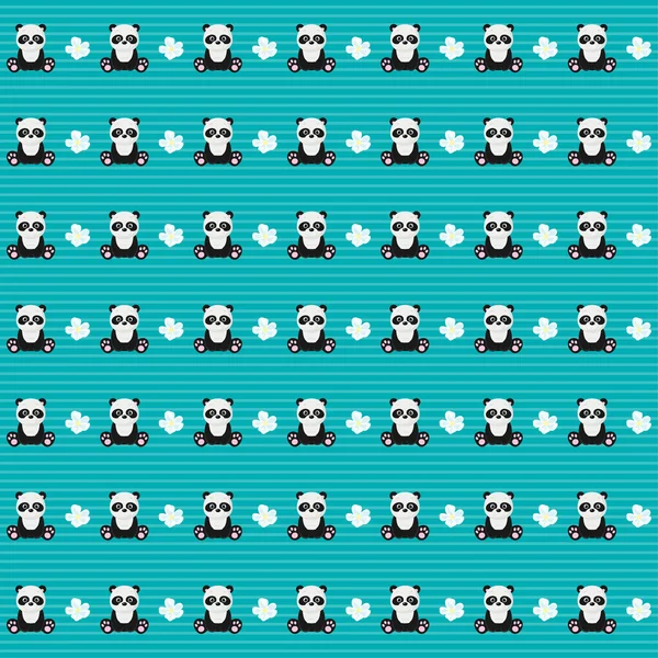 Fondo de pantalla de inconsútil bebé panda — Vector stock ...