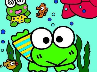 FONDO DE PANTALLA DE KEROPPI BAJO EL MAR : INFANTIL Y PARA NIÑOS. FONDO DE PANTALLA DE KEROPPI BAJO EL MAR : INFANTIL Y PARA NIÑOS.