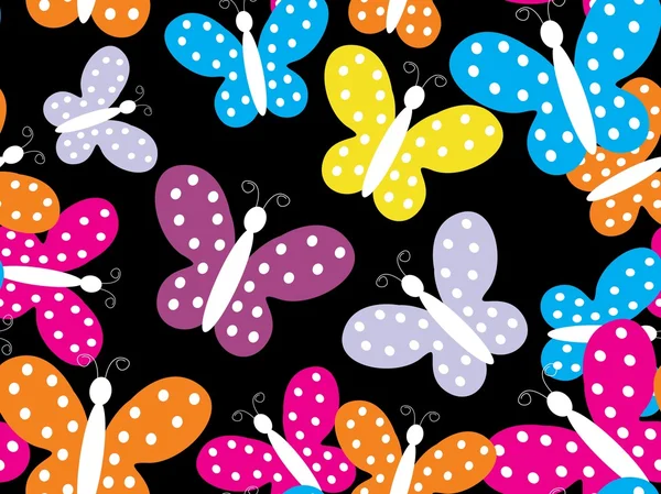 Fondo de pantalla de mariposa colorida patrón — Vector stock ... Fondo de pantalla de mariposa colorida patrón — Vector stock ...