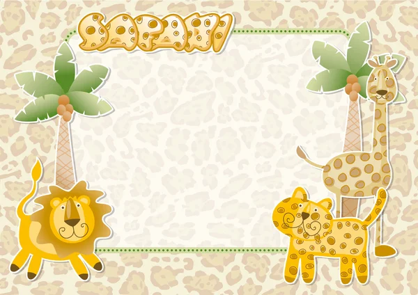 Fondo de pantalla de mono safari — Vector stock © ZiaMary #22568935