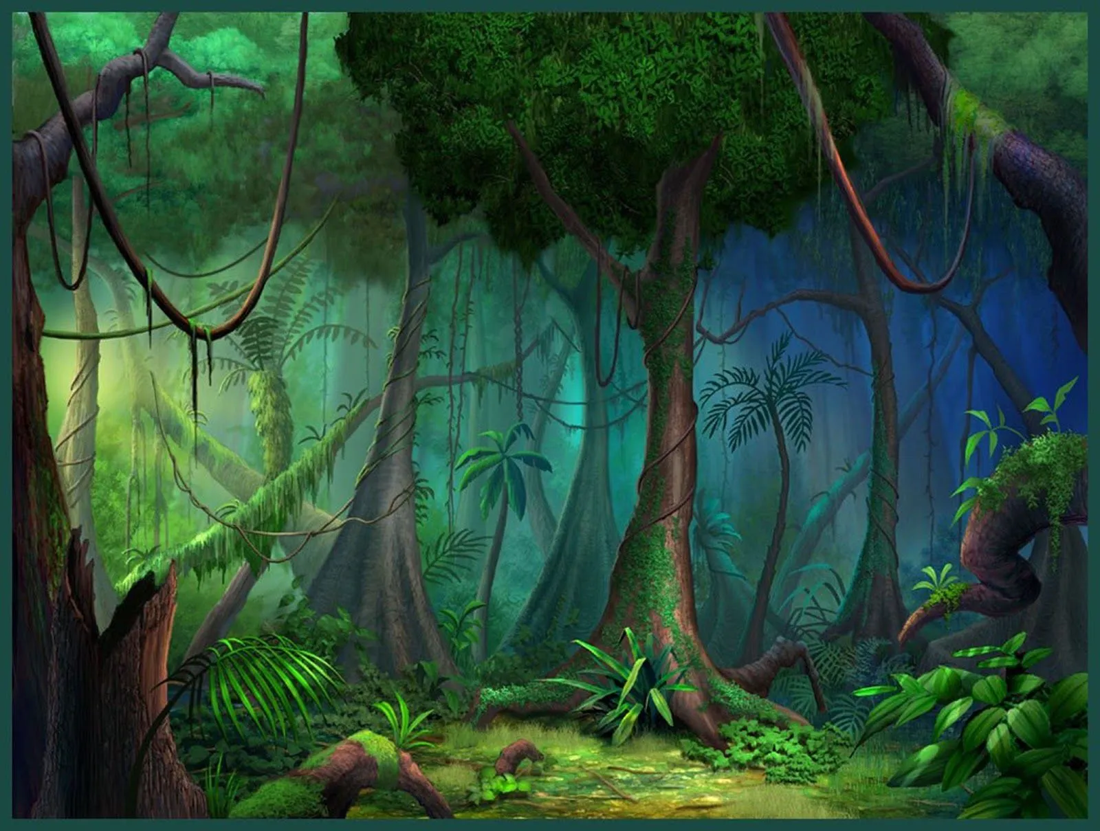 Fondo de Pantalla para niños pequeños Selva verde | Imagenes ...