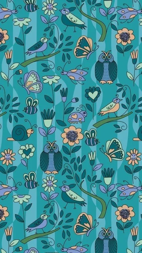 ॐ American Hippie Bohemian Pattern Design Wallpaper iPhone ~ Blue ...