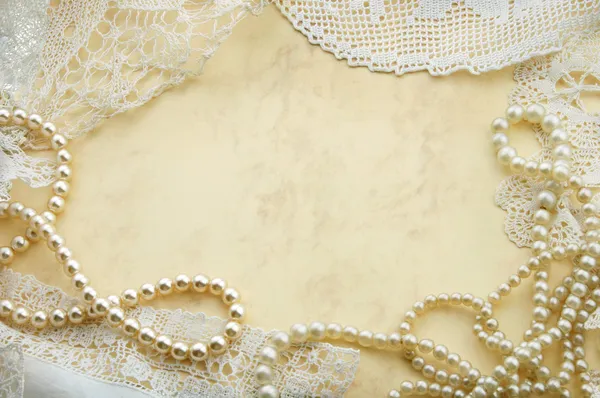 Fondo con perlas y tapetes — Foto stock © Miiisha #2789796