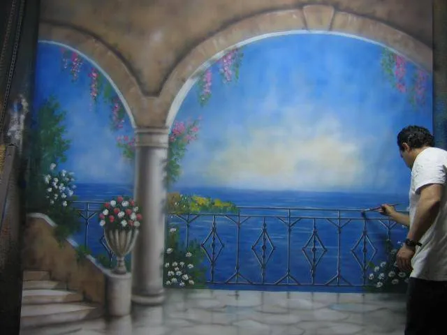 fondo pintado a mano para estudio fotografico miloud madani- Artelista ... fondo pintado a mano para estudio fotografico miloud madani- Artelista ...