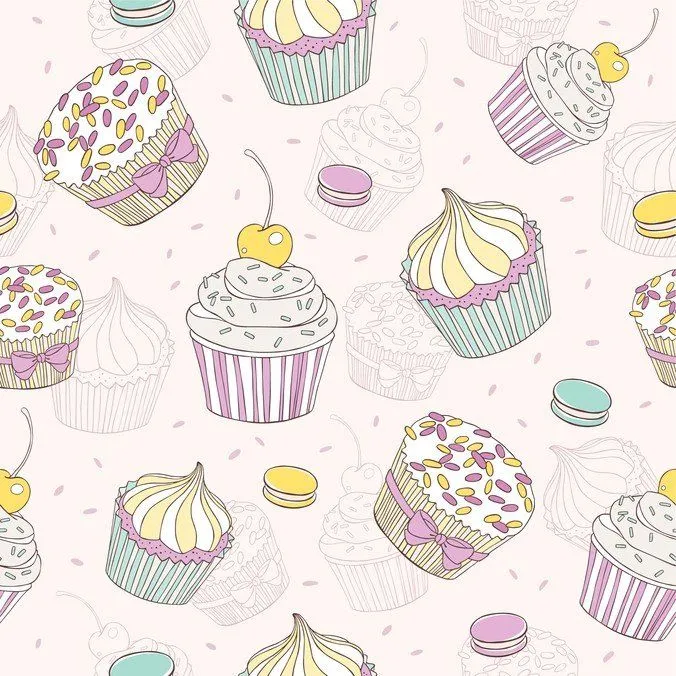 Fondo de postre de dibujos animados, free vector - 365PSD.com Fondo de postre de dibujos animados, free vector - 365PSD.com