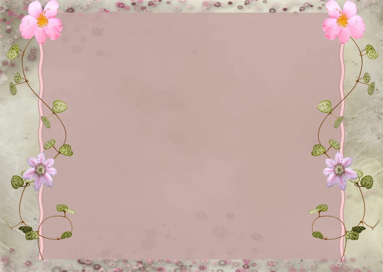 Fondo rosa con flores