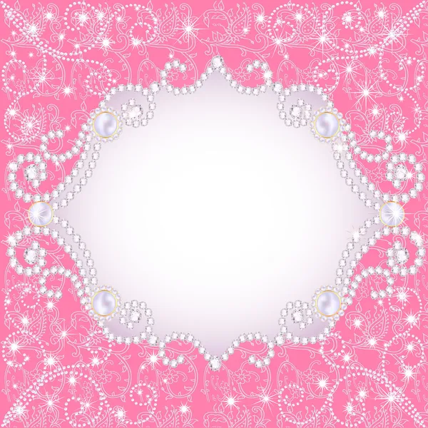 Fondo rosa con perlas, para invitar a — Vector stock © Yurkina ... Fondo rosa con perlas, para invitar a — Vector stock © Yurkina ...
