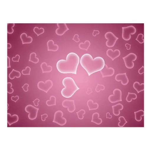 Fondo rosado lindo de los corazones postales de Zazzle. Fondo rosado lindo de los corazones postales de Zazzle.