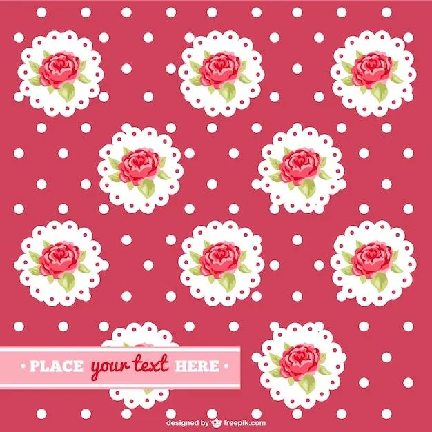 Fondo con rosas decorativas | Descargar Vectores gratis Fondo con rosas decorativas | Descargar Vectores gratis