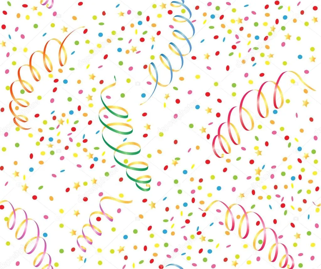 fondo con serpentina y confeti — Vector stock © tatashat # fondo con serpentina y confeti — Vector stock © tatashat #