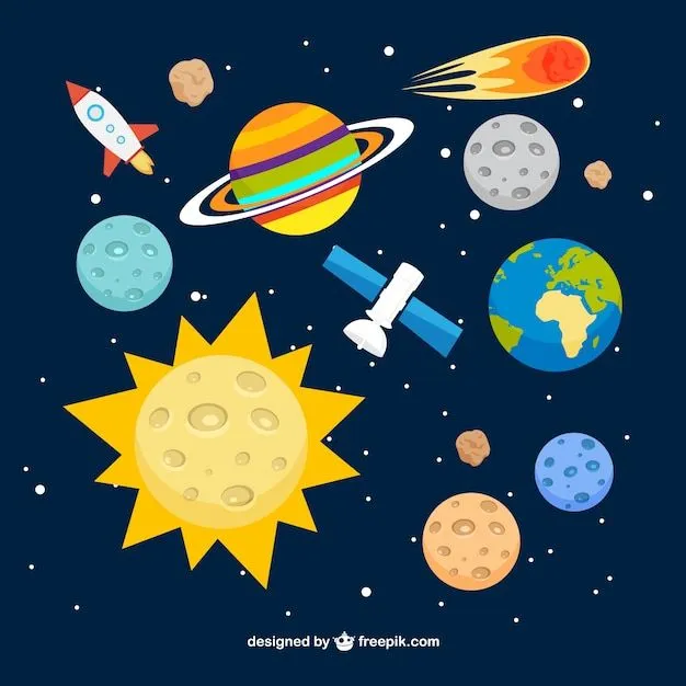 Fondo del sistema solar | Descargar Vectores gratis