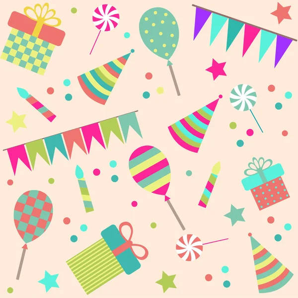 Fondo transparente con cosas de fiesta — Vector stock ... Fondo transparente con cosas de fiesta — Vector stock ...