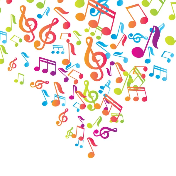 Fondo de vector Vector notas musicales — Vector stock © Korobovaok ...