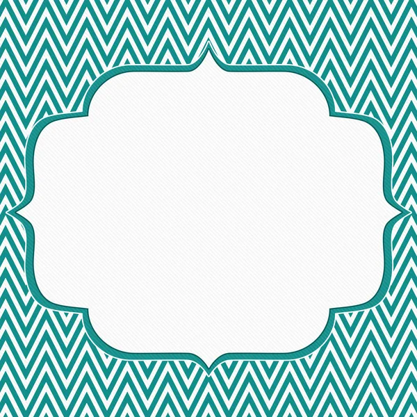 Fondo verde azulado y blanco chevron marco zig-zag — Foto stock ...
