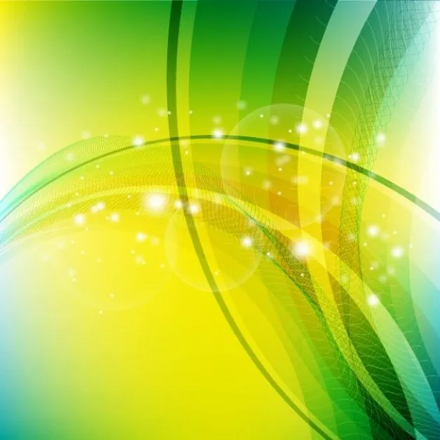 Fondo abstracto con formas de color amarillo y verde claro ...