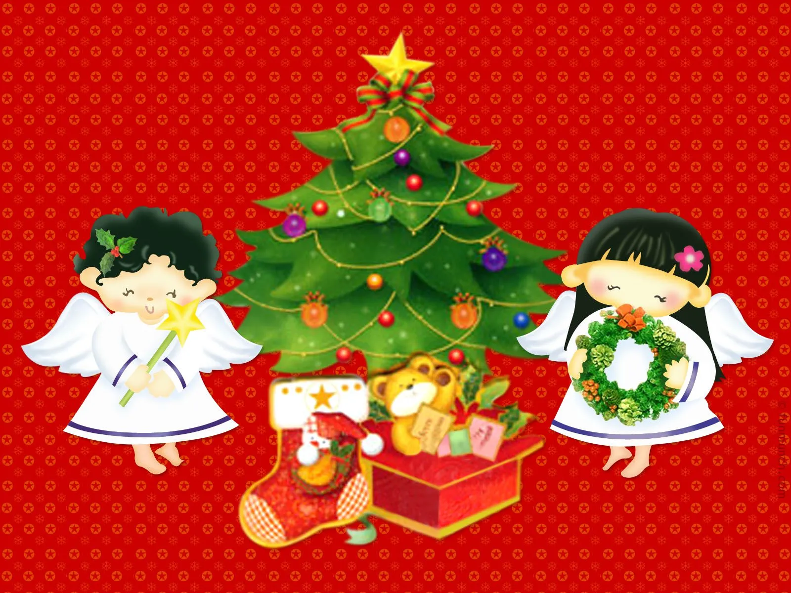 fondo-wallpaper-navidad-arbol-angelitos - Navidad fondo-wallpaper-navidad-arbol-angelitos - Navidad