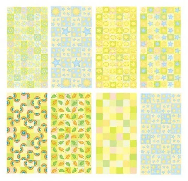 Fondos amarillos lindos con formas decorativas | Descargar ...