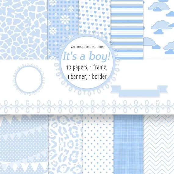 Fondos de bebé niño papel digital fondo de por ValerianeDigital Fondos de bebé niño papel digital fondo de por ValerianeDigital