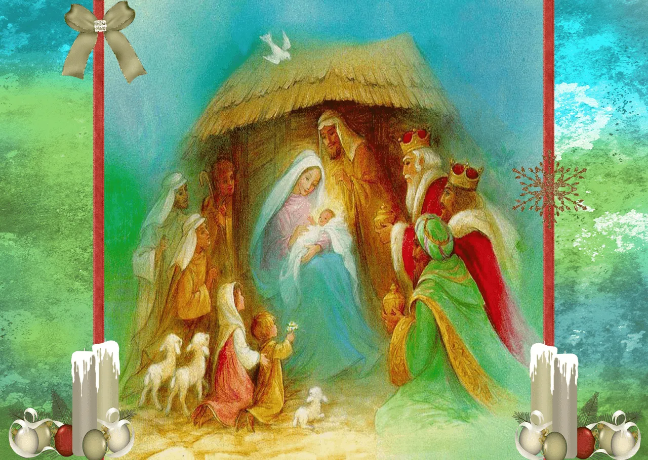 Fondos para Blog Isabella: Cabecera y Fondo Navidad Pesebre
