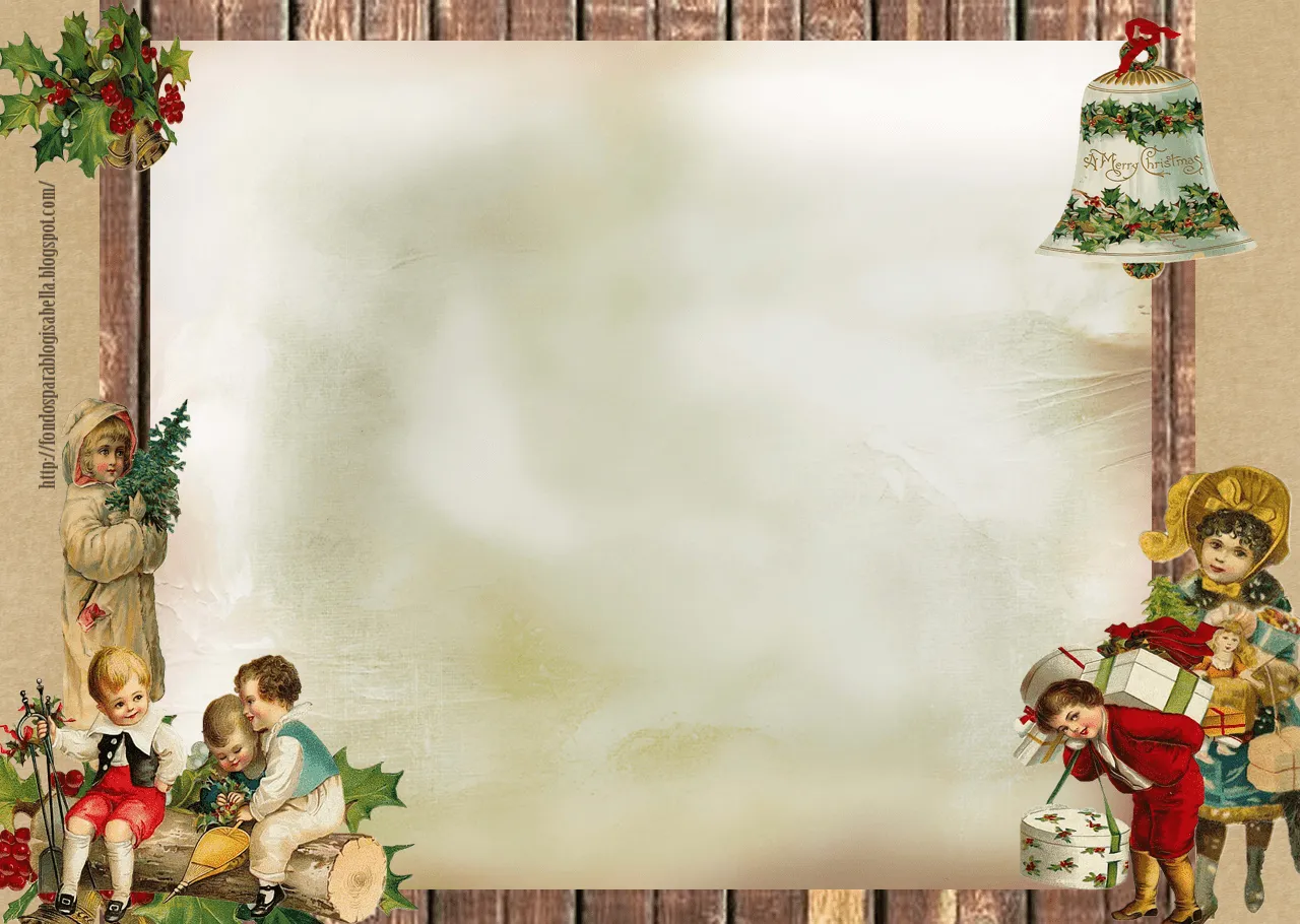 Fondos para Blog Isabella: Cabecera y Fondo Navidad Niños