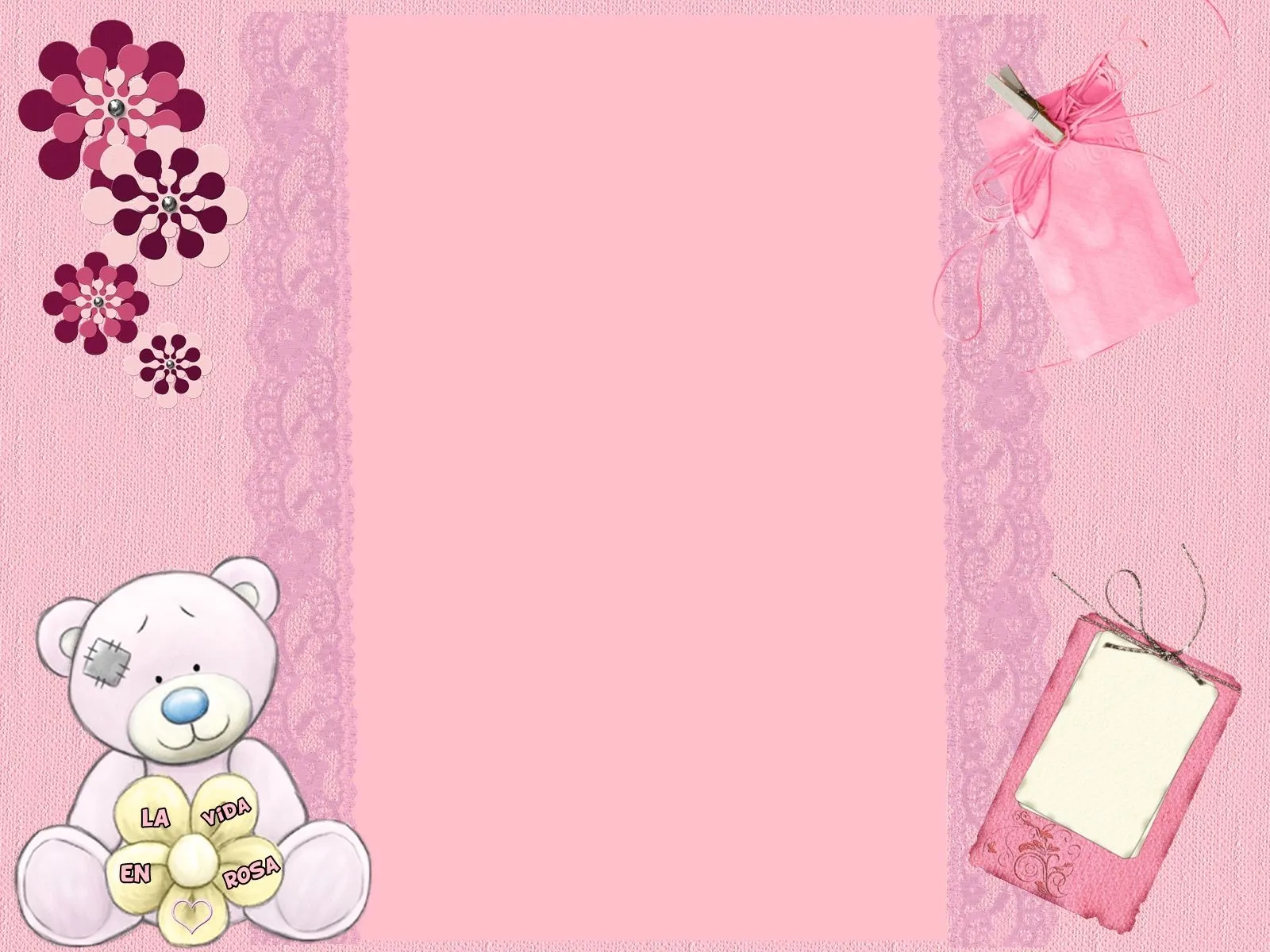 FONDOS PARA BLOGGER: LA VIDA EN ROSA