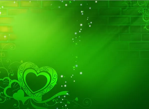 Fondos de corazones verdes - Imagui