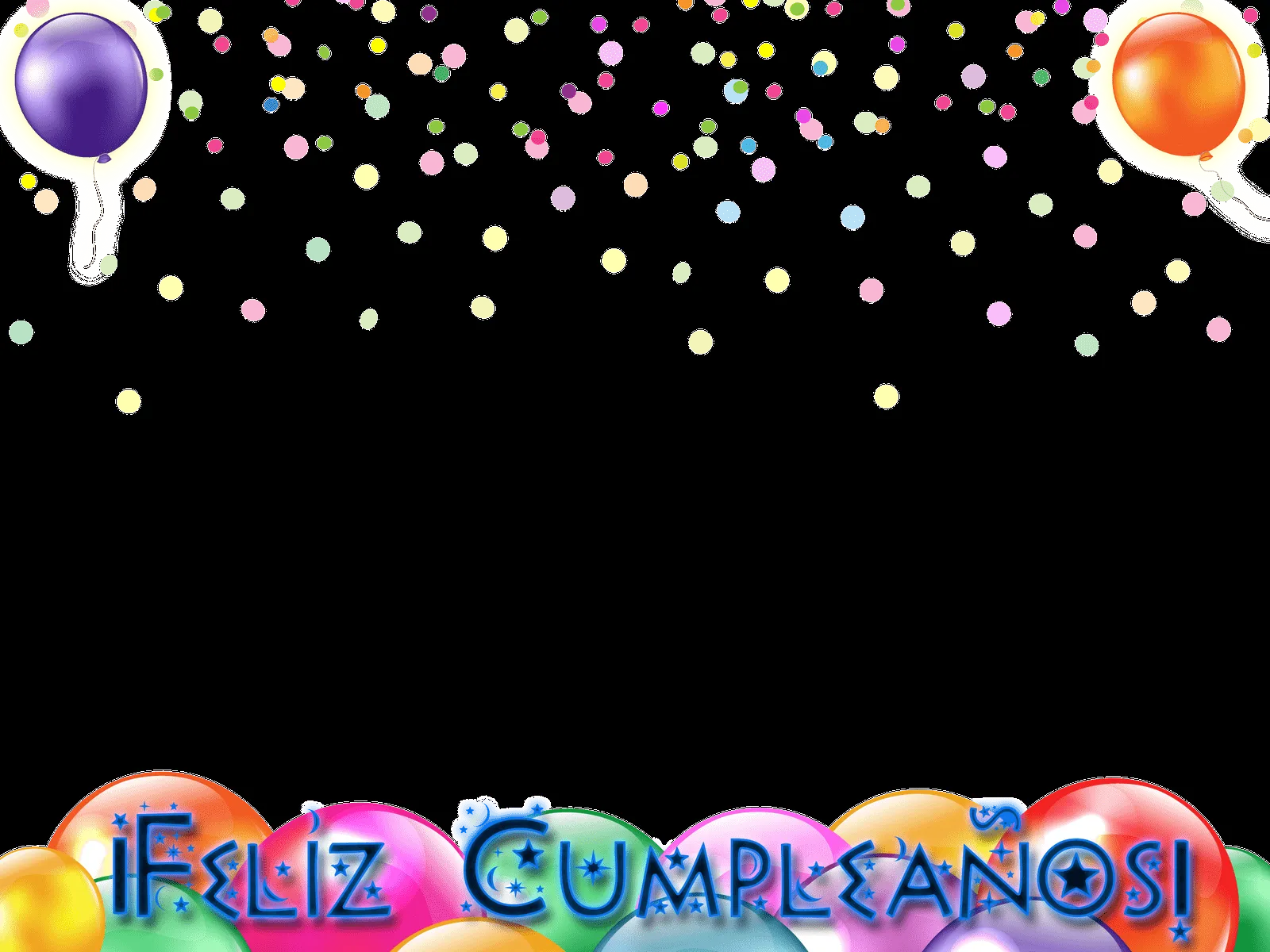 Marcos de globos de cumpleaños - Imagui