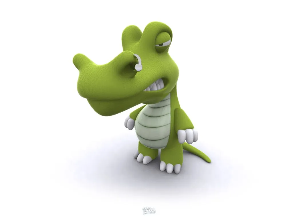Fondos De Escritorio: Cocodrilo 3D