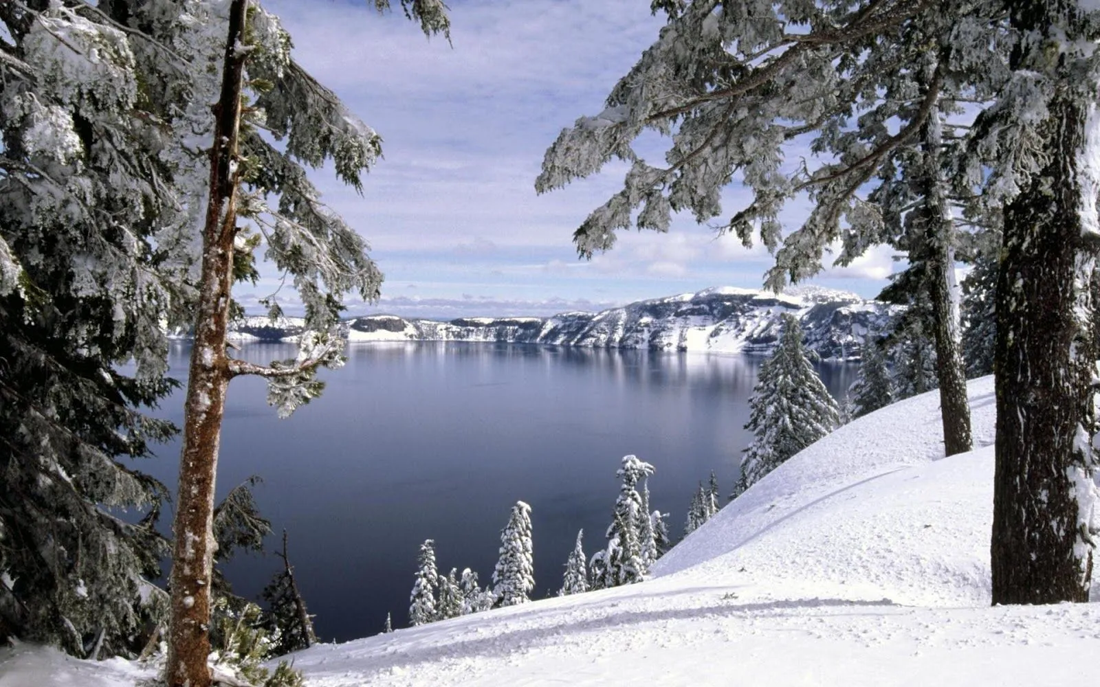 Paisajes De Invierno Con Nieve