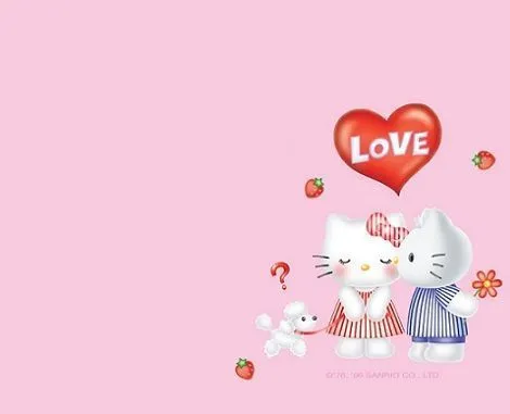 Fondos de escritorio Hello Kitty San Valentín Fondos de escritorio Hello Kitty San Valentín