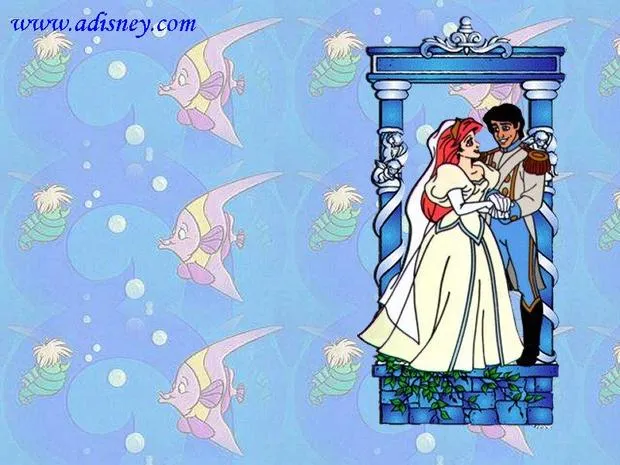 Fondos de escritorios Disney - La Sirenita y Eric