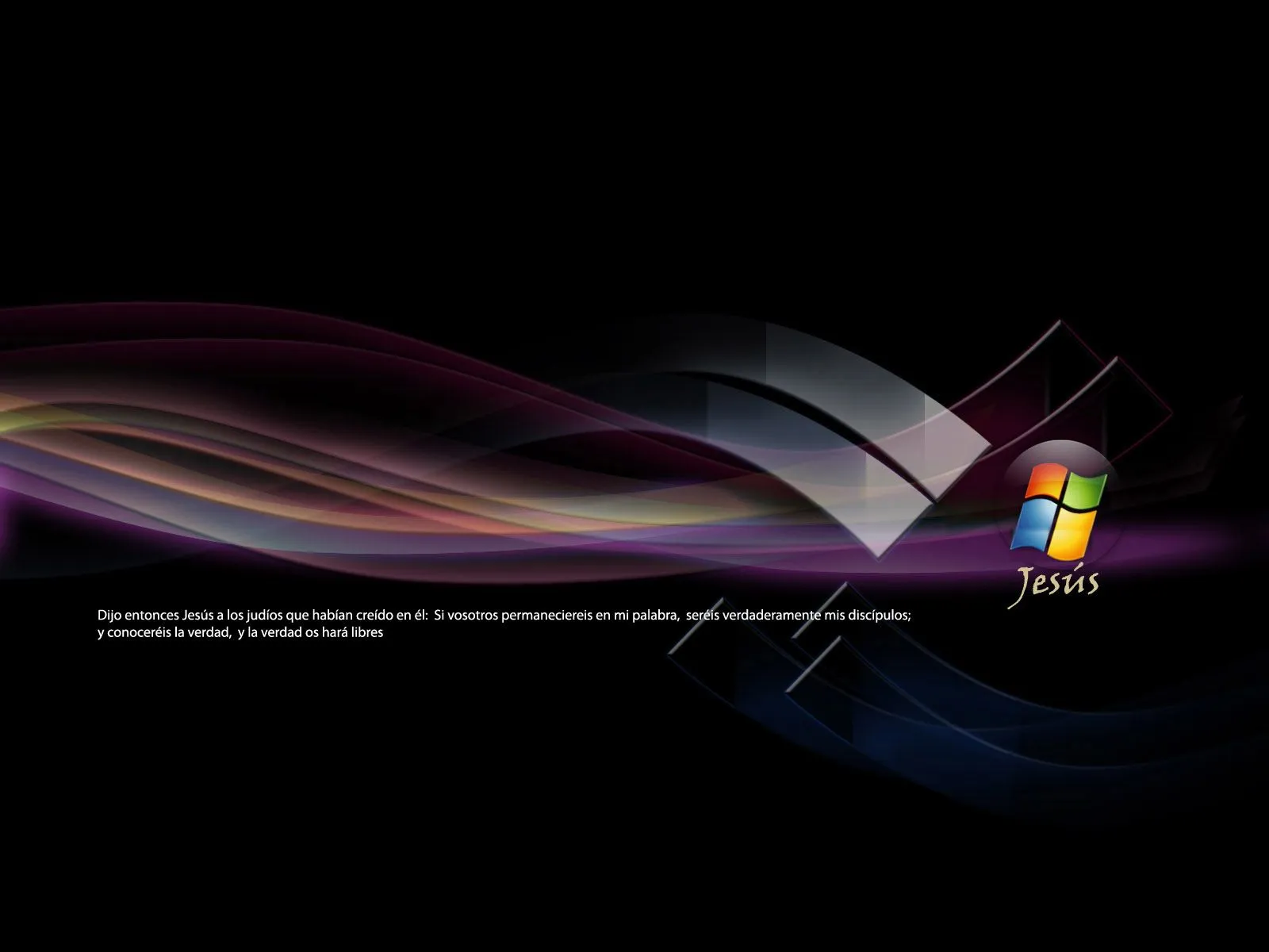 Fondos de escritorios gratis: Logo windows cristiano