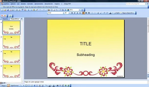 Flores Rojas Powerpoint Template | Plantillas- Flores Rojas Powerpoint Template | Plantillas-