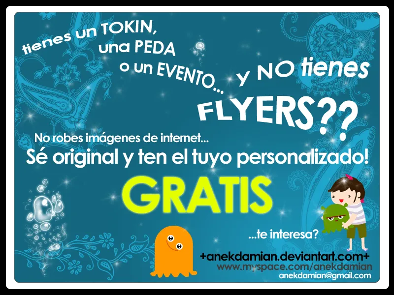 Flyers Antipirateria GRATIS by anekdamian on DeviantArt