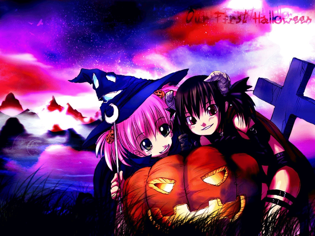 Fondos HALLOWEEN - Fondo halloween brujas manga
